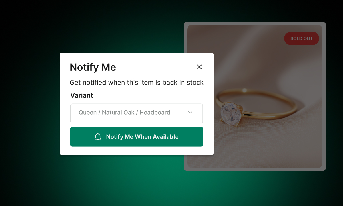 How to Set Up Back-in-Stock Alerts for Products With Multiple Variants