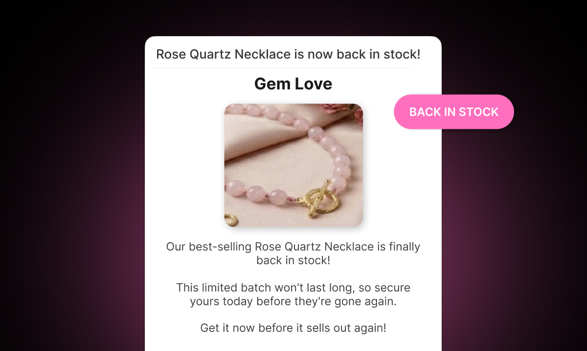 How to Write a Back-in-Stock Email That Gets Clicks, Not Just Opens